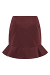 satin mini skirt