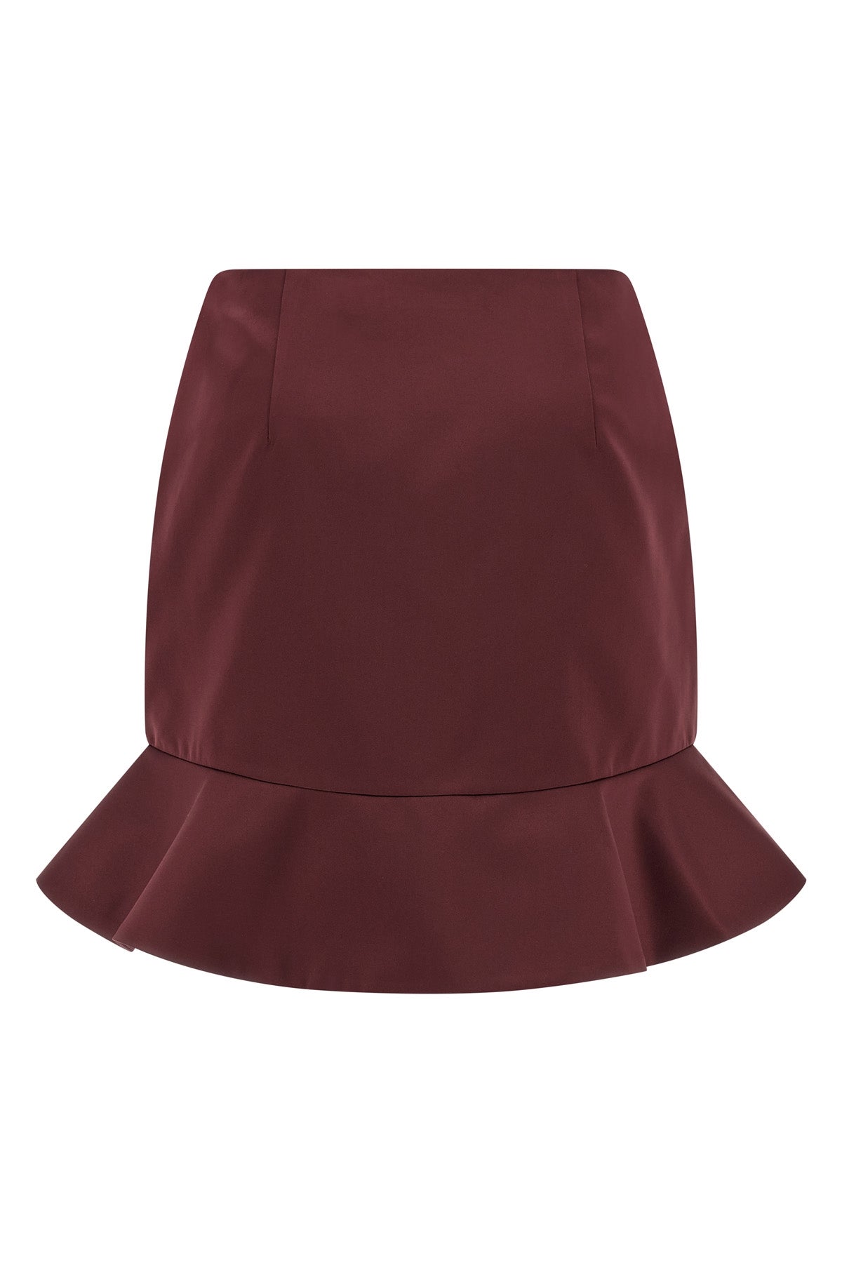 satin mini skirt