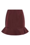 satin mini skirt