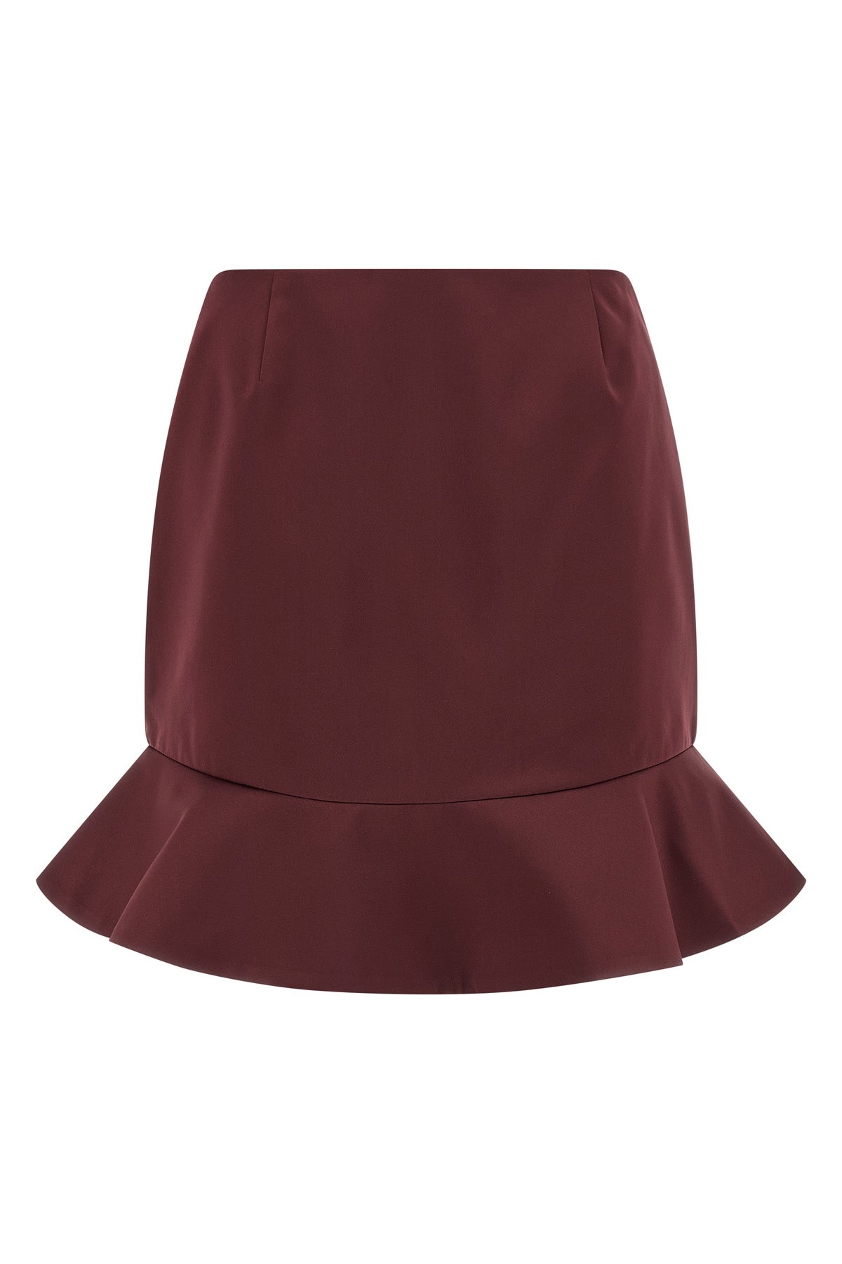 satin mini skirt