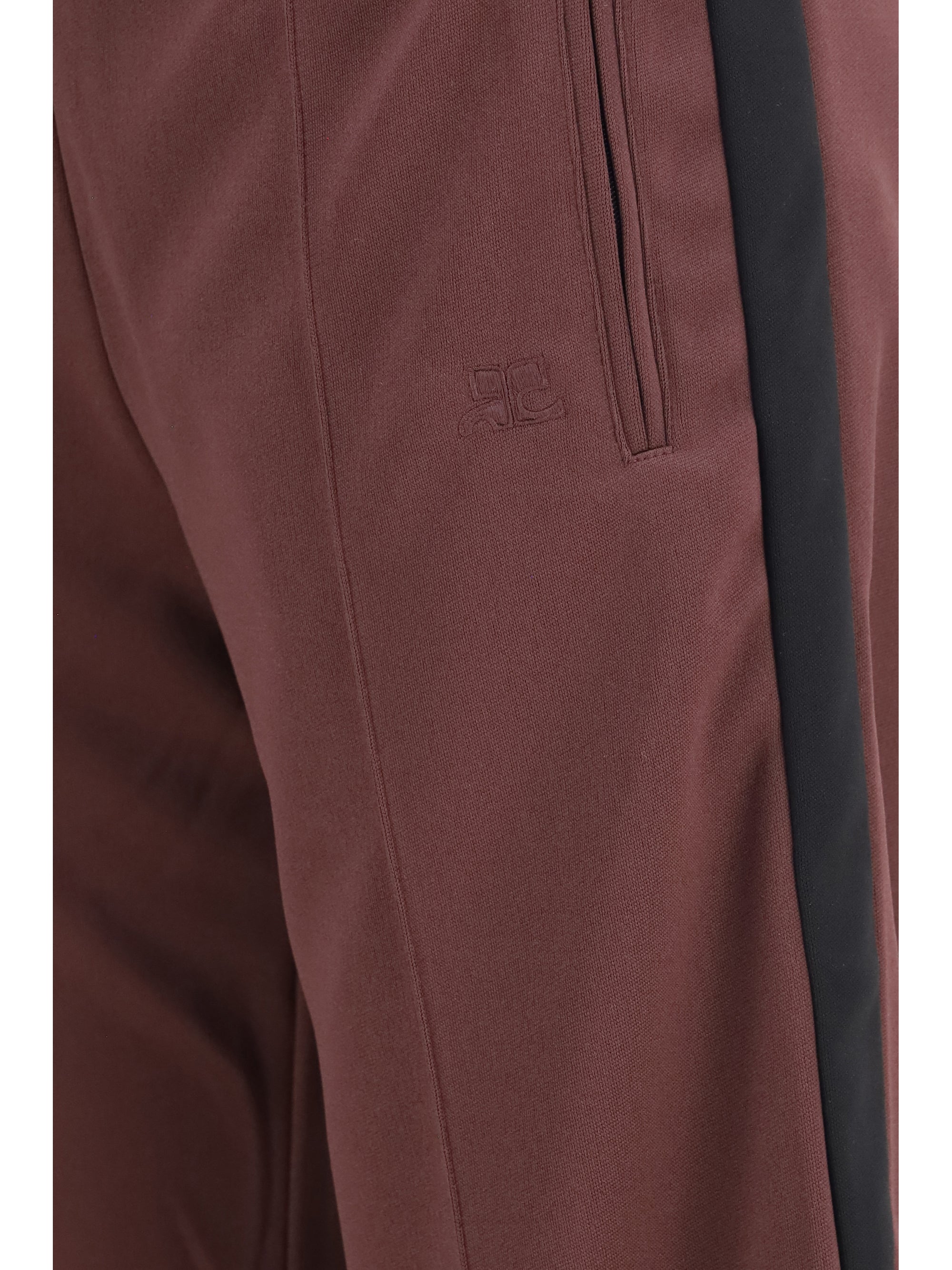 two-tone track pants