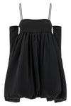 satin le bubble satin mini dress