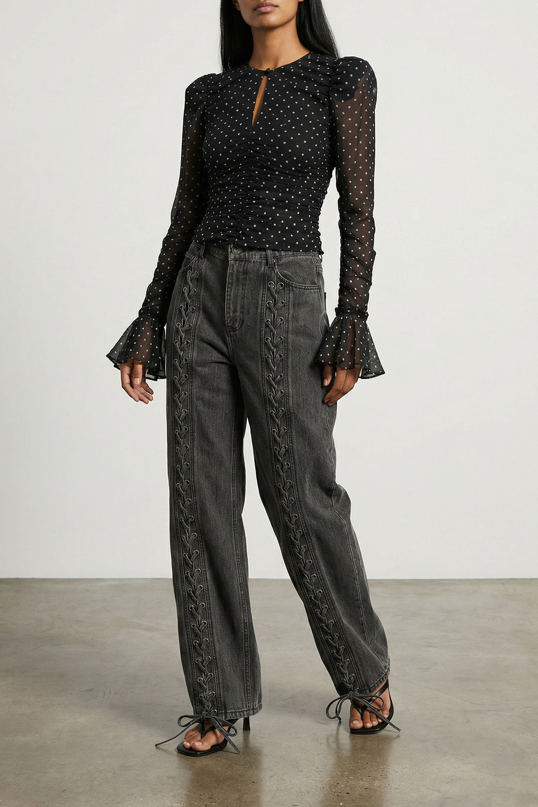 ROTATE BIRGER CHRISTENSEN 26 laced leg high waist