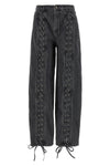 laced leg high waist