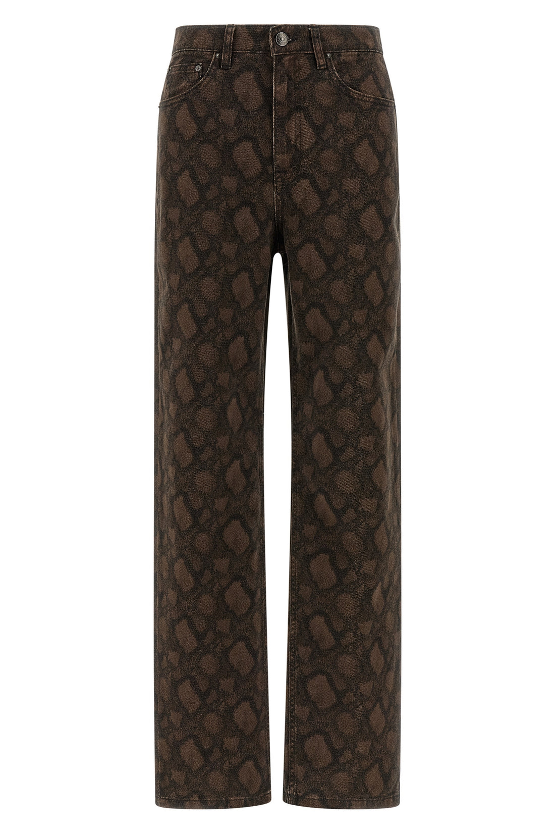 ROTATE BIRGER CHRISTENSEN 24 all-over animal print cotton denim jeans