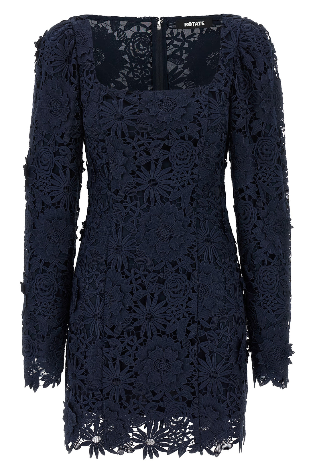 ROTATE BIRGER CHRISTENSEN 34 3d lace ls mini floral lace dress