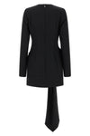 mini dress in polyester and a blend of wool