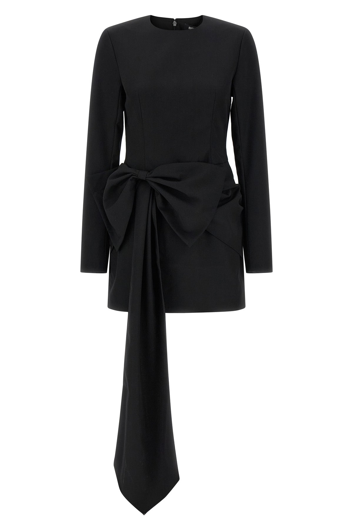 mini dress in polyester and a blend of wool