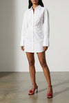 mini dress in cotton poplin