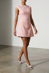mini dress in micro mesh fabric