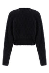 fluffy knit brushed wool blend cardigan
