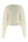 fluffy knit brushed wool blend cardigan