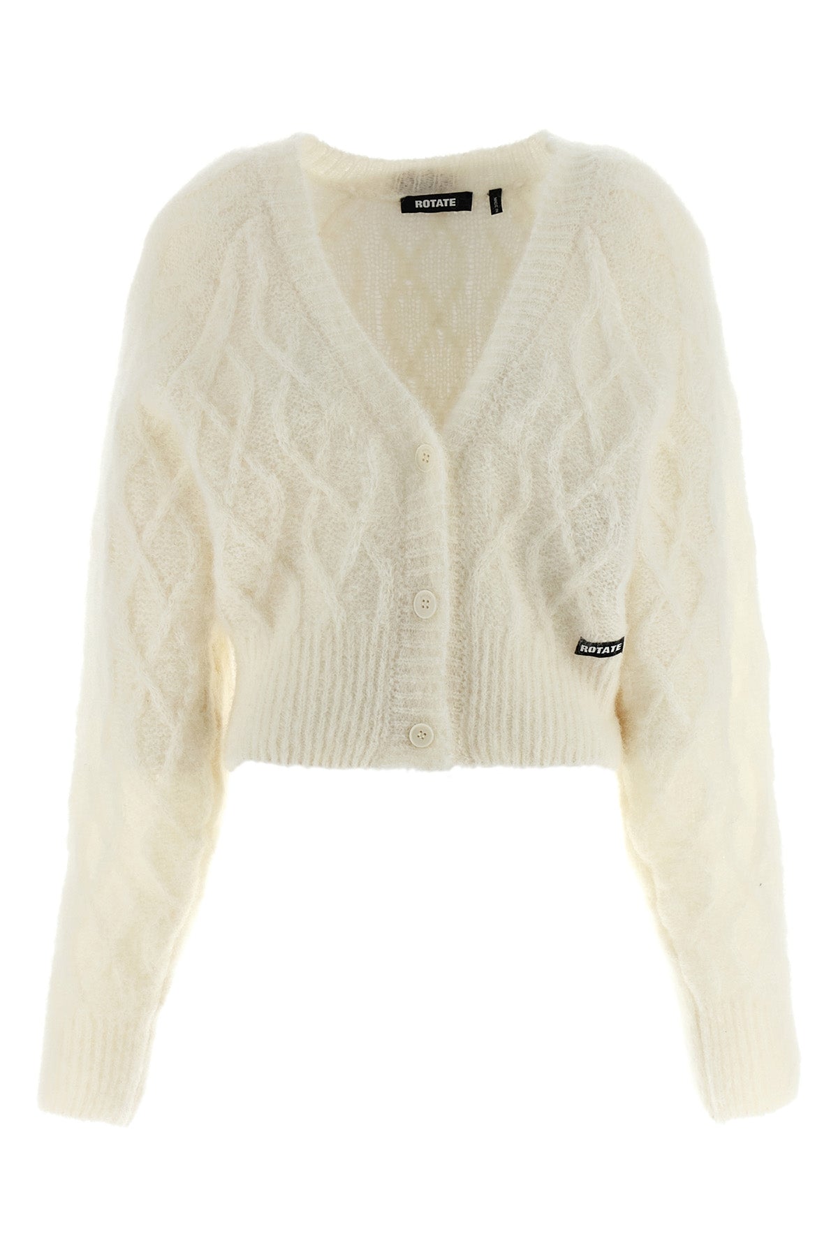 fluffy knit brushed wool blend cardigan