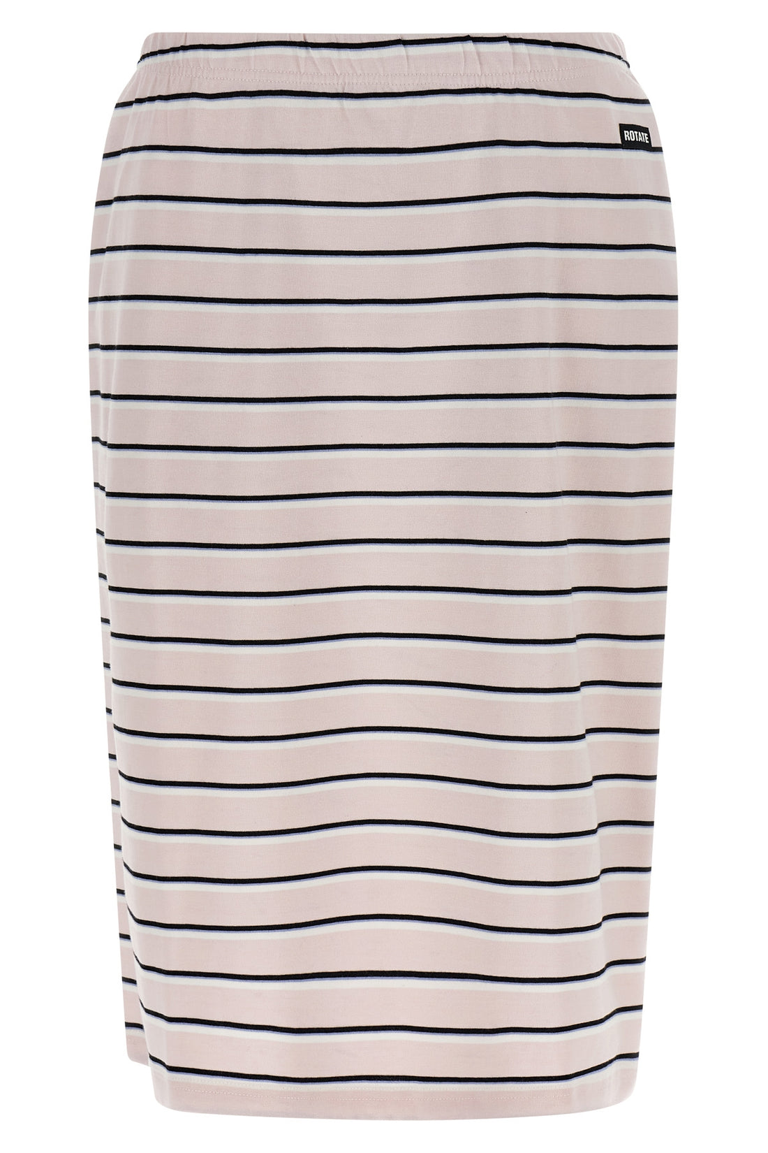 ROTATE BIRGER CHRISTENSEN M jersey midi striped stretch cotton skirt