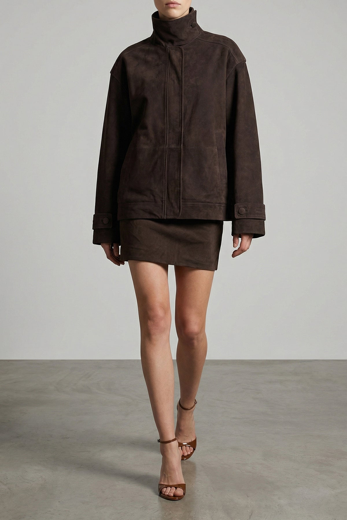 suede mini skirt