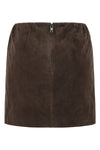 suede mini skirt