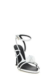leather knot smooth leather sandals