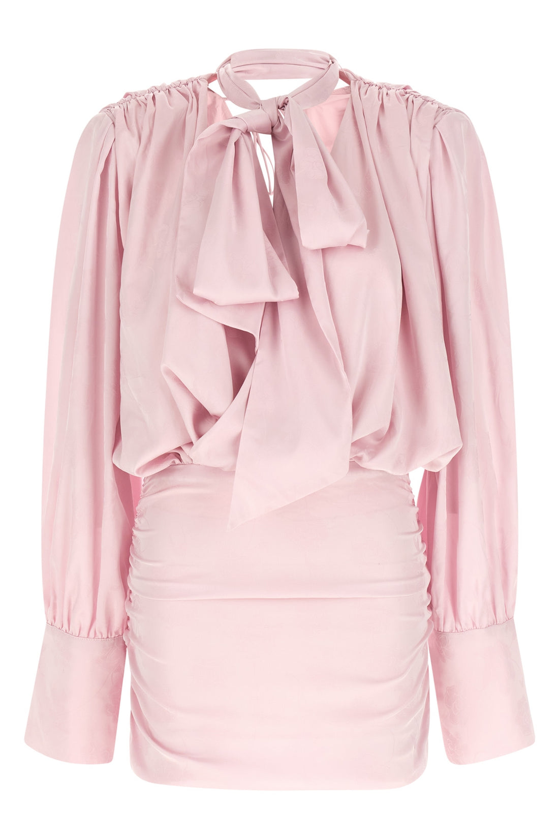 ROTATE BIRGER CHRISTENSEN 32 ls mini dress dress in silk-effect fabric