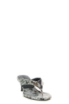 snake-print leather mules