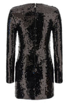 mini dress in stretch mesh fabric