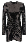 mini dress in stretch mesh fabric