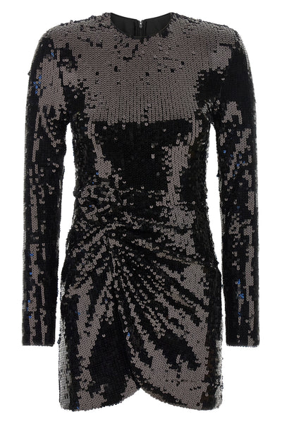 mini dress in stretch mesh fabric