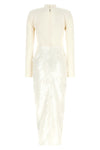 birger christensens knotted midi dress rotate defines a new concept of evenin