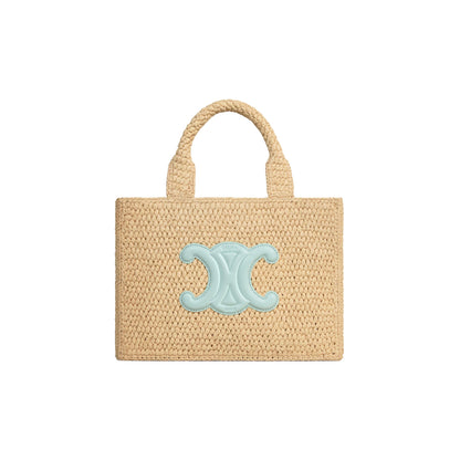 Small Cabas Thais Raffia Shoulder Bag