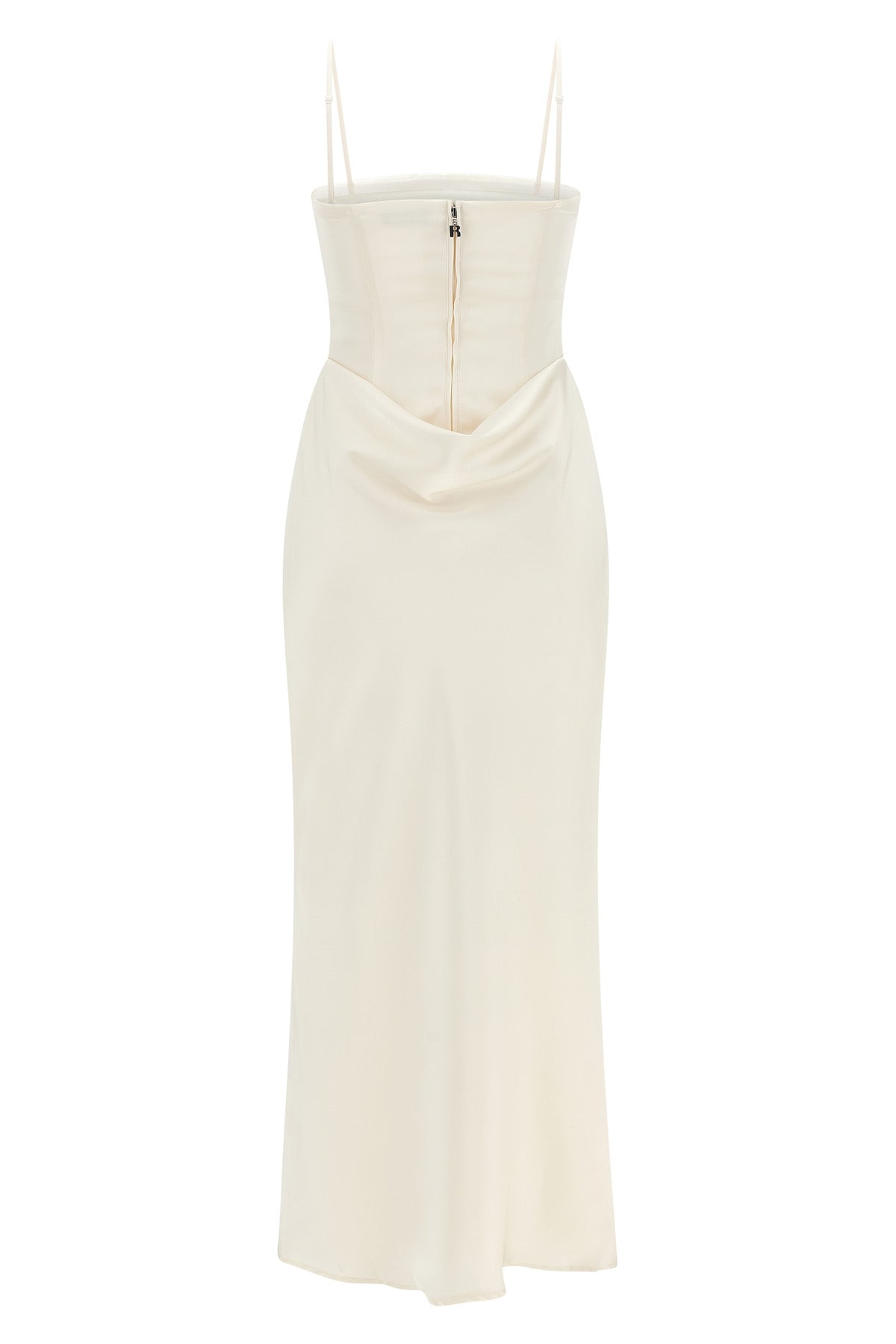 corsage long satin dress