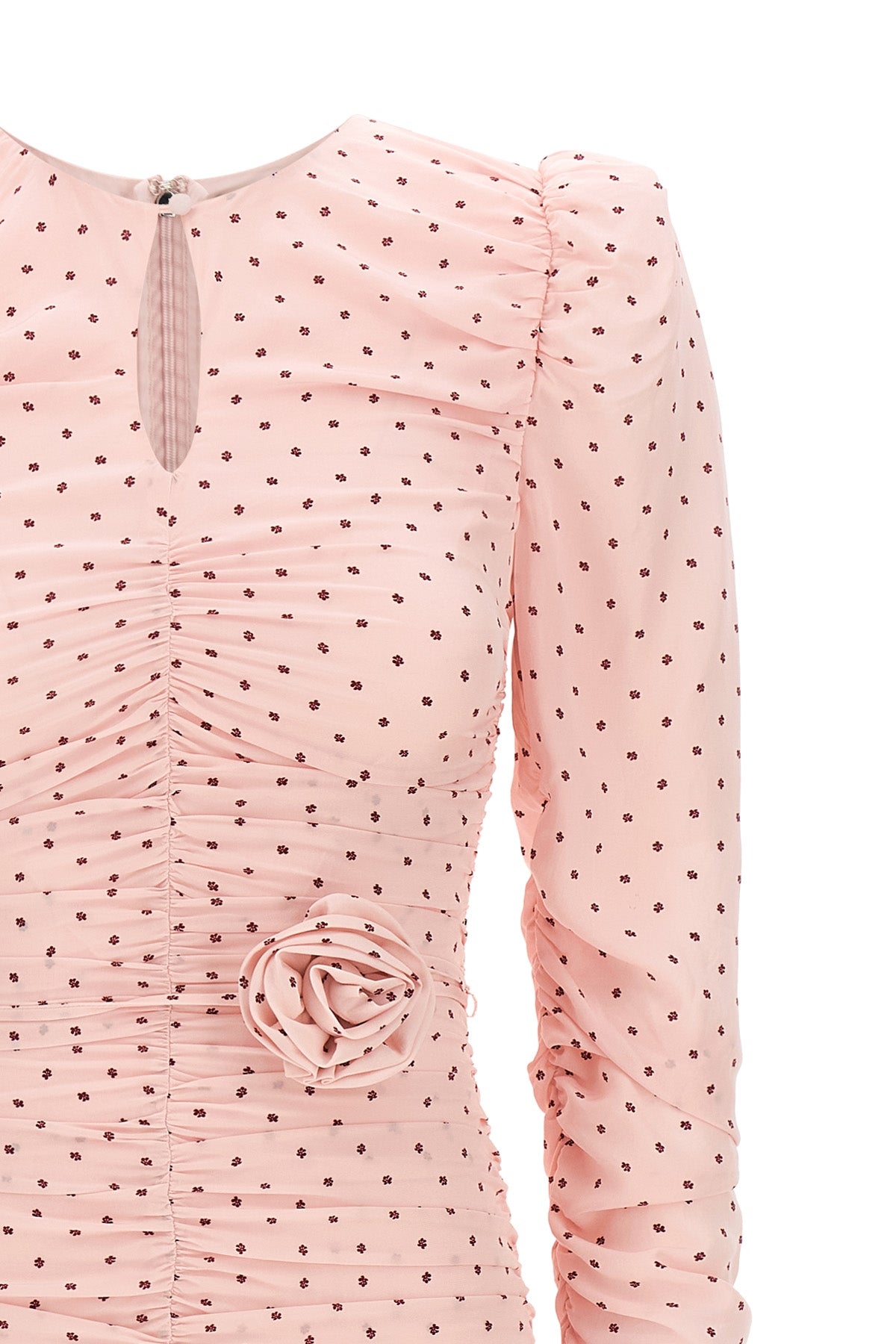mini ruches viscose dress
