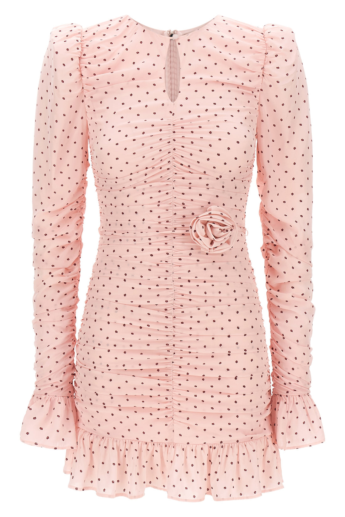 ROTATE BIRGER CHRISTENSEN 34 mini ruches viscose dress