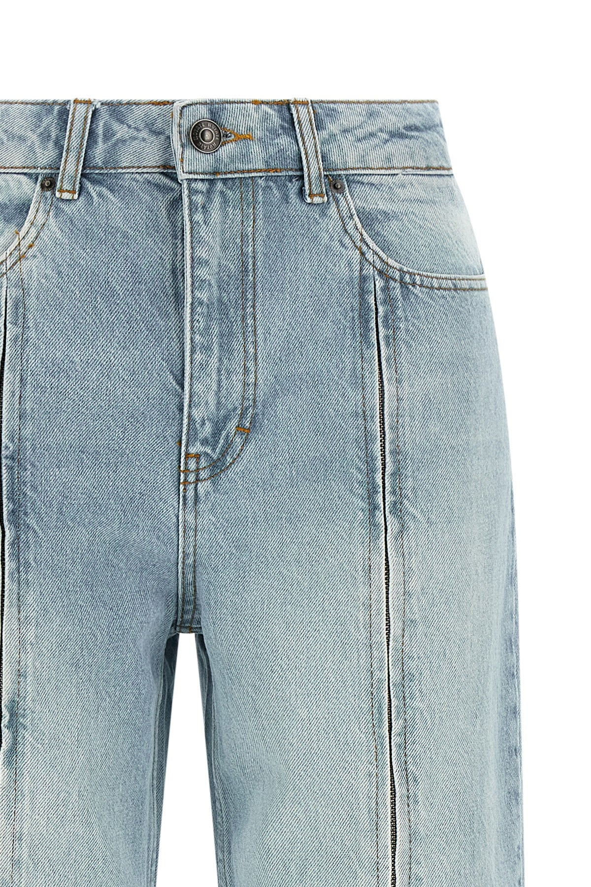 birger christensen rotate s jeans redefine denim aesthetics through bold and str