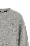 the 3d flower rotate birger christensen jersey is made of a fine blend of alpaca