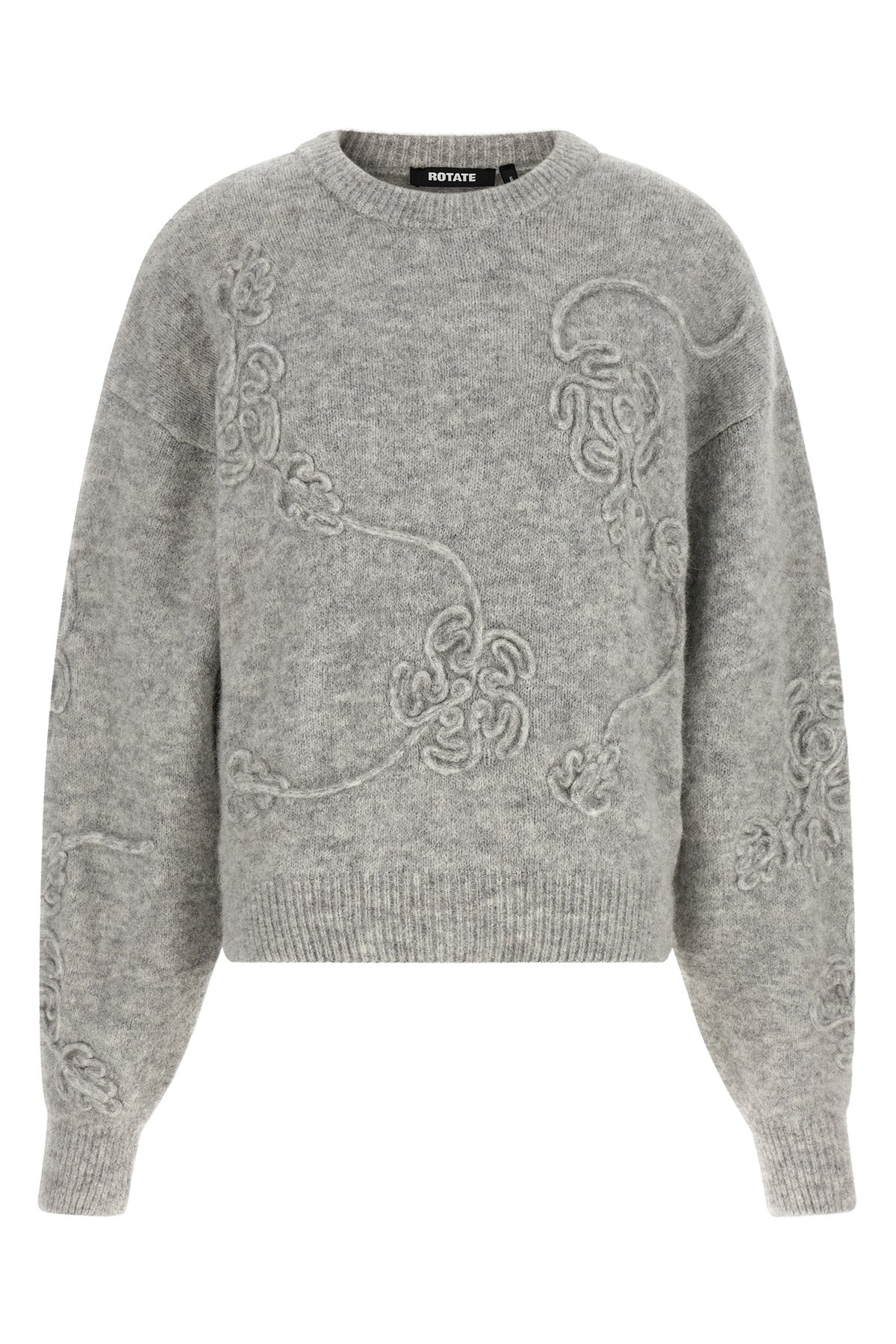 the 3d flower rotate birger christensen jersey is made of a fine blend of alpaca