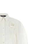the rotate birger christensen shirt redefines classic volumes through an oversiz