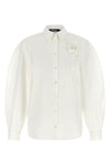the rotate birger christensen shirt redefines classic volumes through an oversiz