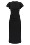 the midi dress rotate birger christensen defines a tight silhouette through a te