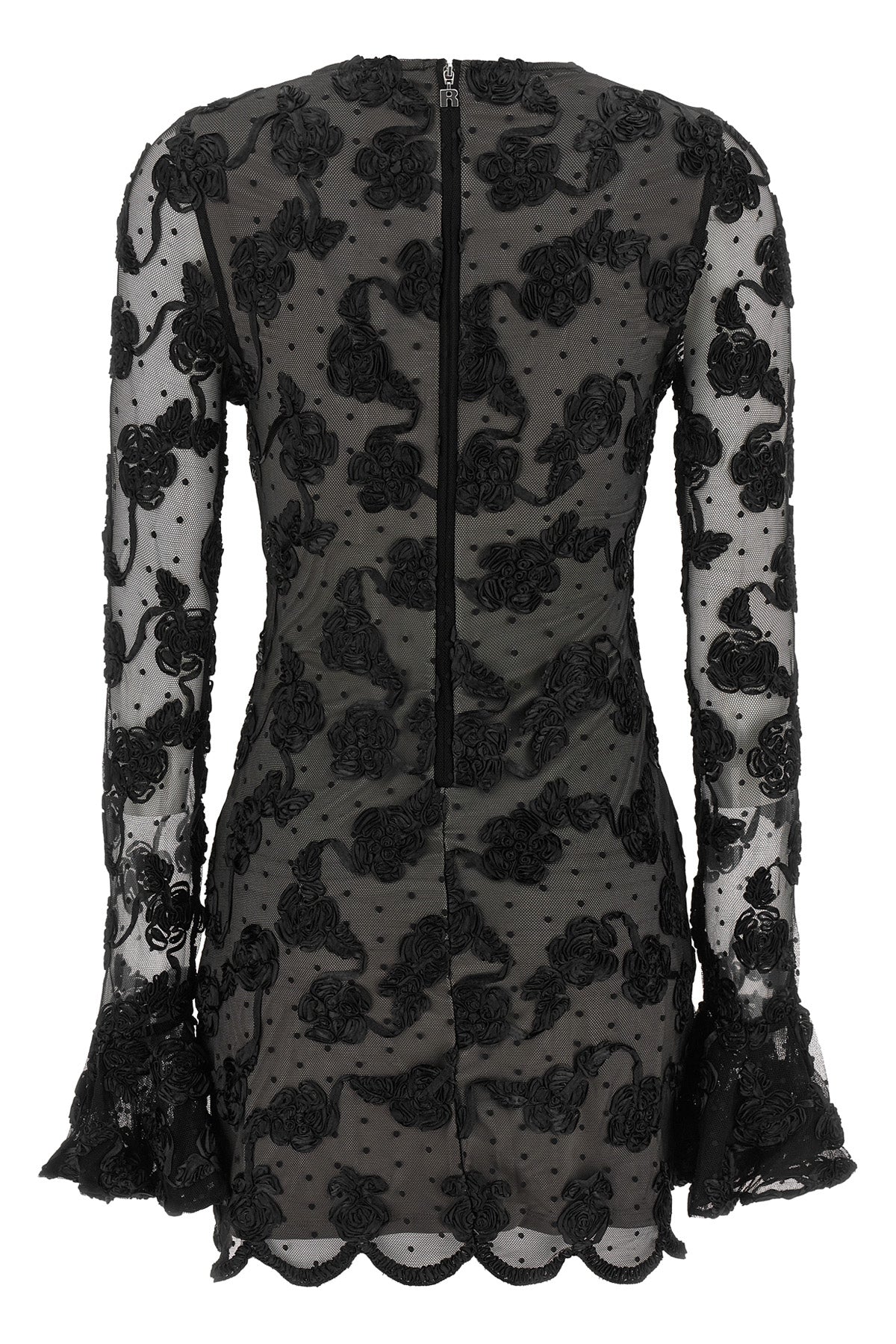 birger christensenrotate mini dress defines a tight-fitting model through a sop