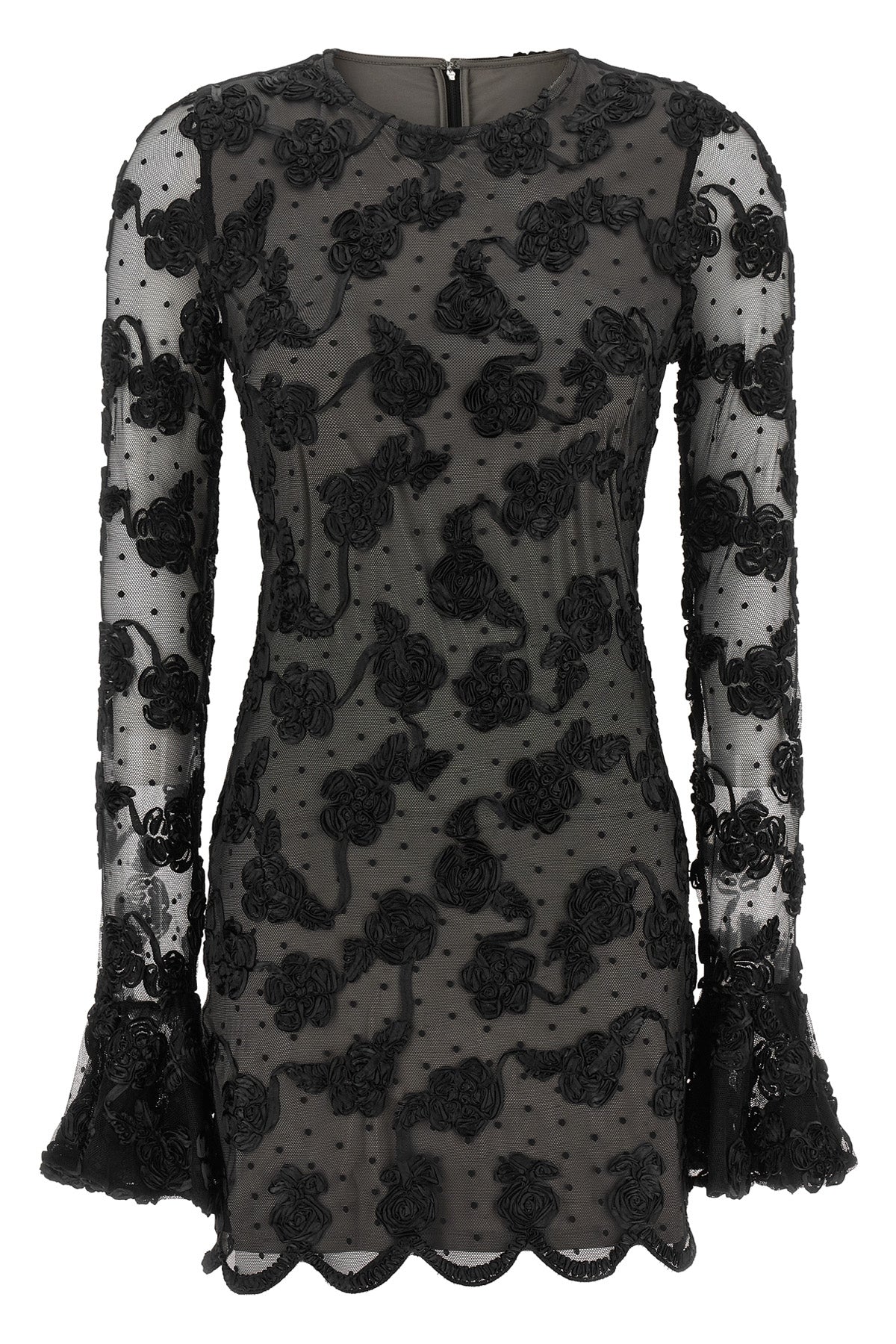 birger christensenrotate mini dress defines a tight-fitting model through a sop