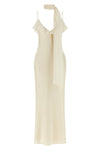 the rotate birger christensen dress redefines evening elegance through a fluid a