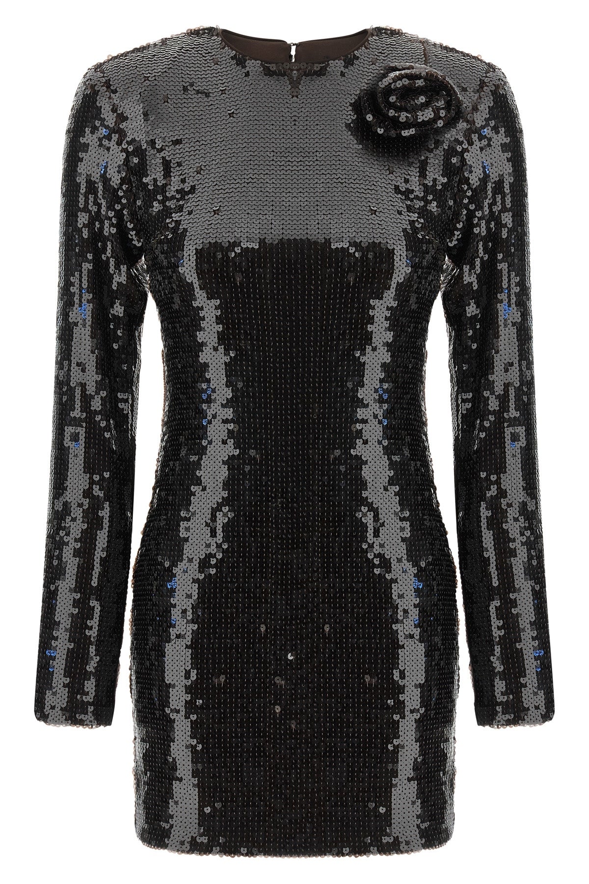 the short dress rotate birger christensen defines an enveloping enveloping model