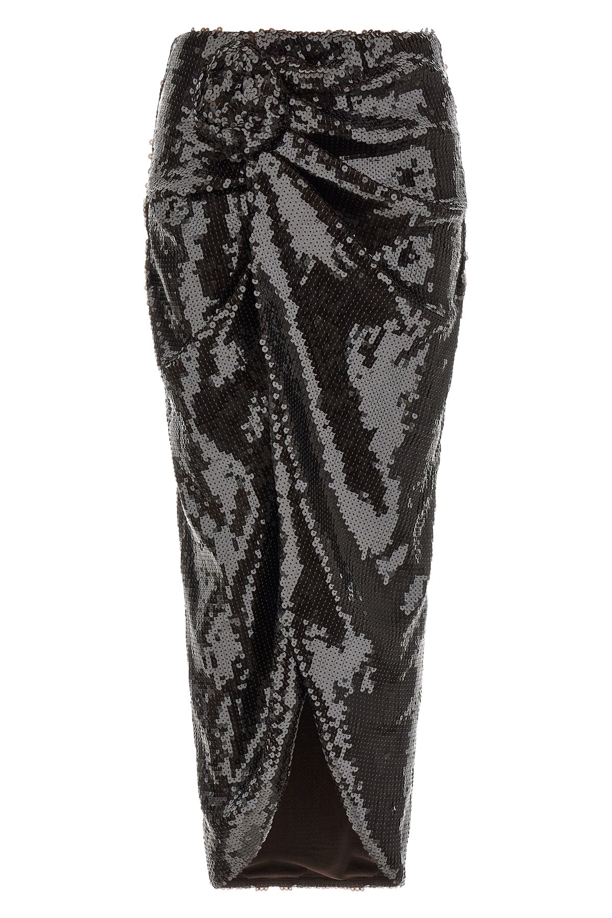 the skirt rotate birger christensen sequins knot redefines evening wear through