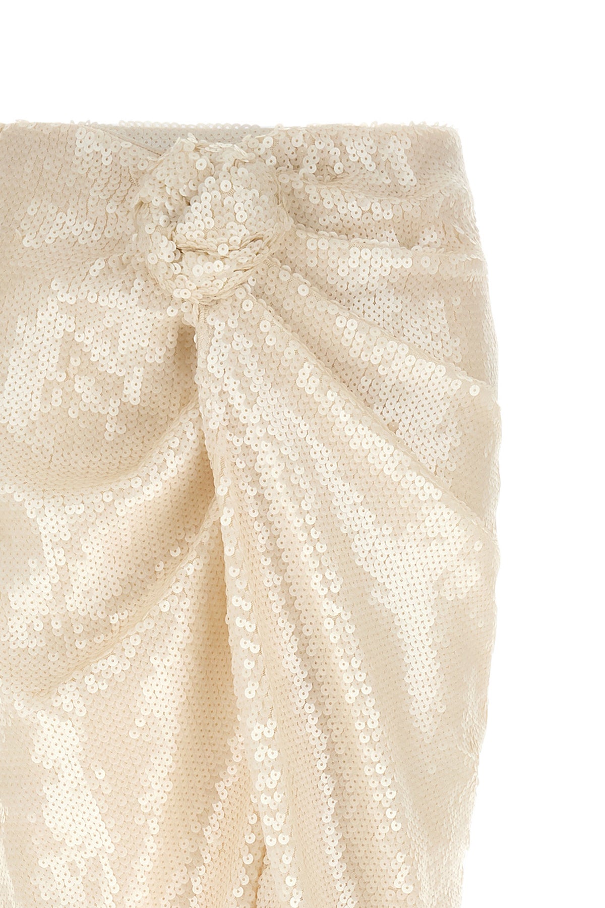 the rotate birger christensen sequins knot skirt midi skirt defines a tight and