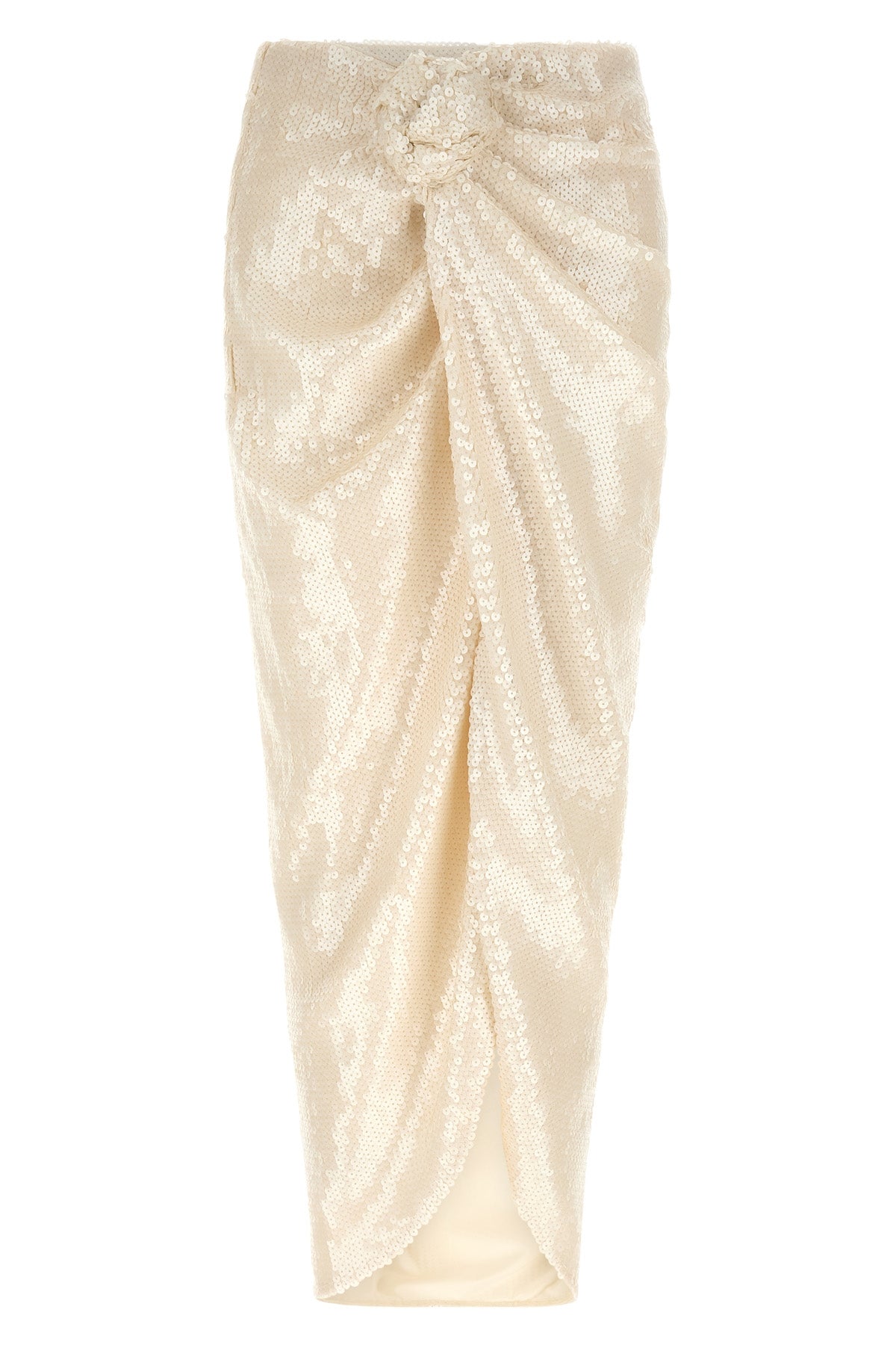 the rotate birger christensen sequins knot skirt midi skirt defines a tight and