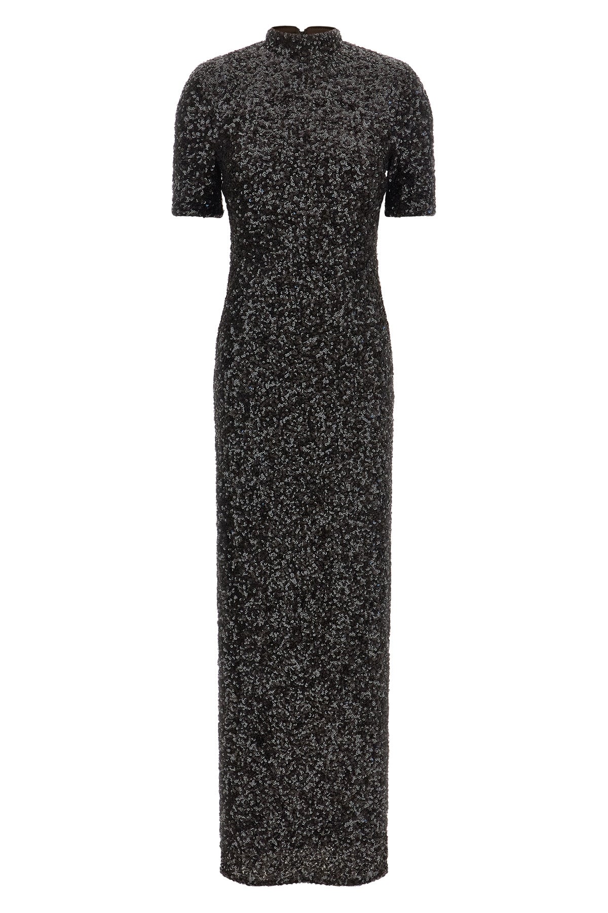 the long rotate birger christensen sequins maxi slit dress redefines evening e