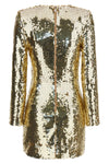 the short dress rotate birger christensen sequins ls mini dress redefines even