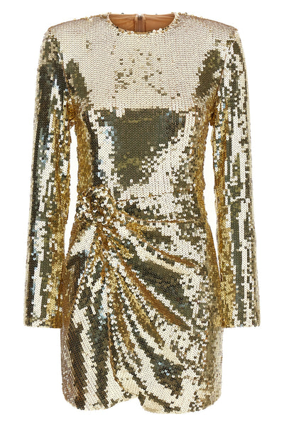 the short dress rotate birger christensen sequins ls mini dress redefines even