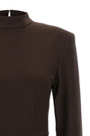 the rotate birger christensen knotted midi dress midi dress defines a bold sil