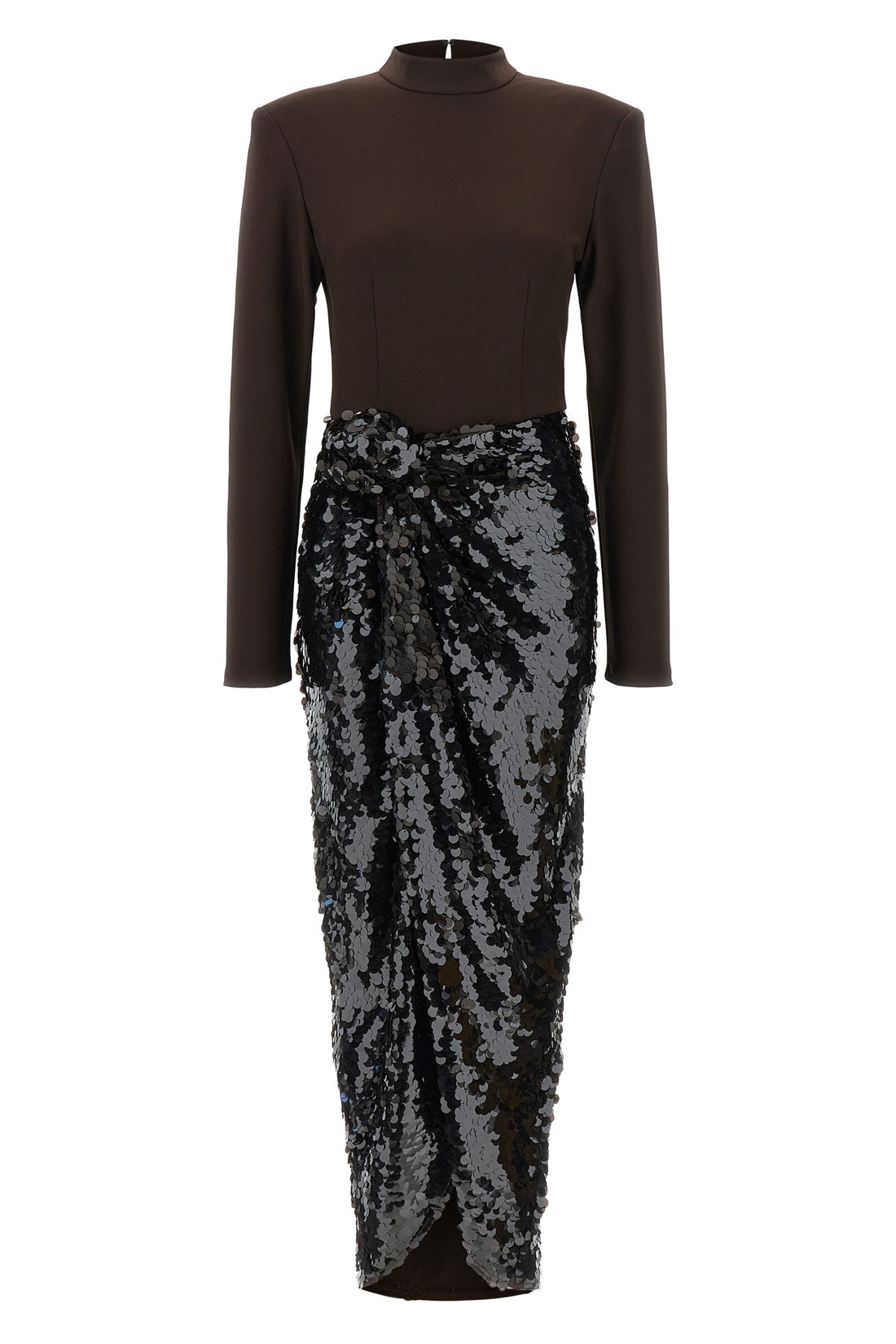 ROTATE BIRGER CHRISTENSEN 34 the rotate birger christensen knotted midi dress midi dress defines a bold sil