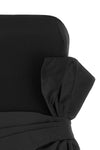 birger christensenrotate short dress bustier bow redefines sartorial volumes